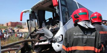 المغرب : مصرع 8 أشخاص وإصابة 42 آخرين جراء انقلاب حافلة لنقل الركاب